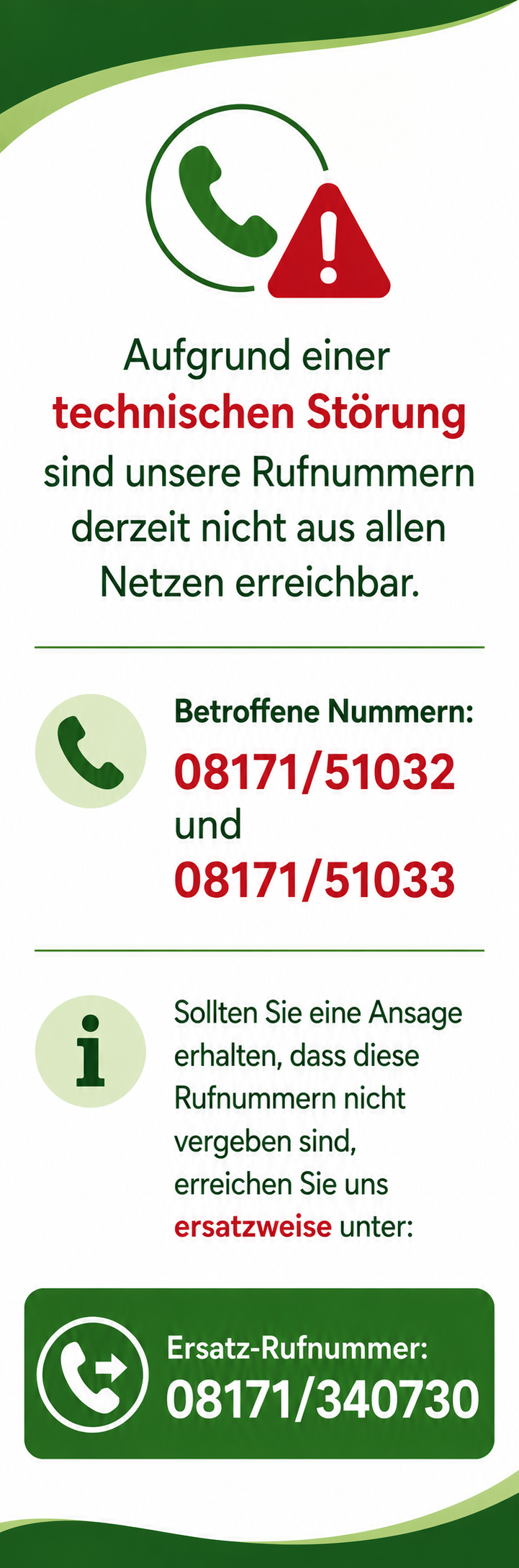 Störung Telefon